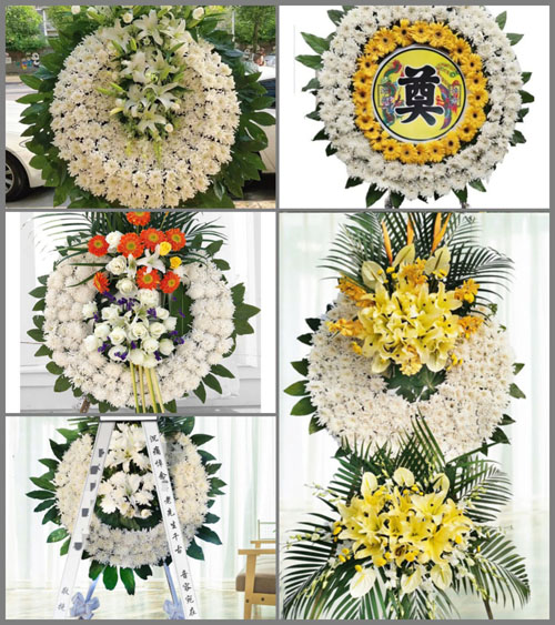 福建福州长乐市首占镇屿后村花圈速递